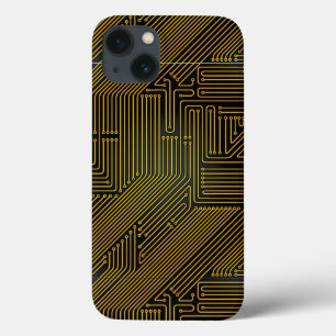 Funda Para iPhone 13 Computer circuit board pattern
