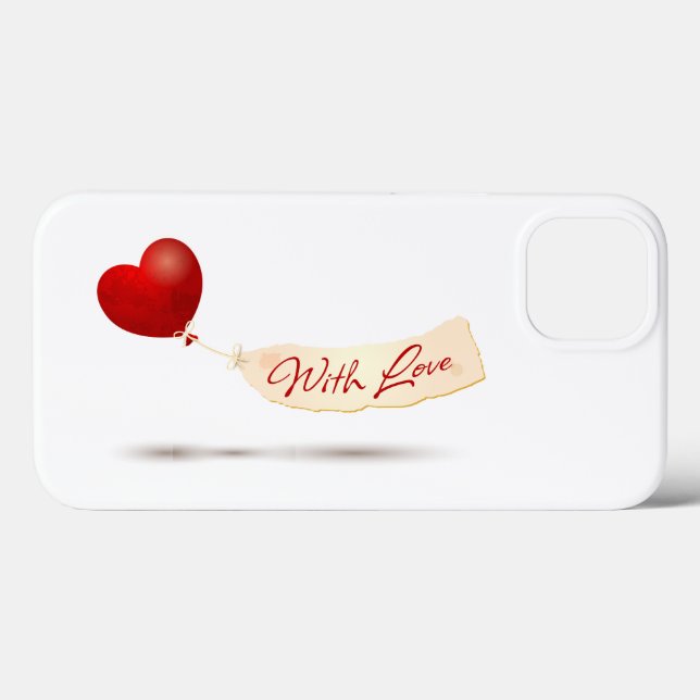 Funda De Case-Mate Para iPhone Con amor (Reverso (Horizontal))