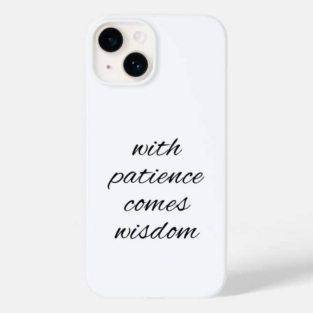 Funda De Case-Mate Para iPhone Con estuche para iPhone Patience (Reverso )