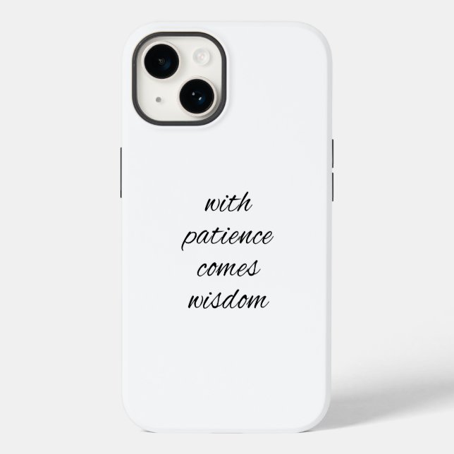 Funda De Case-Mate Para iPhone Con estuche para iPhone Patience (Reverso )