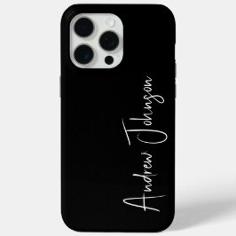 Funda Para iPhone 15 Pro Max Con monograma negro 