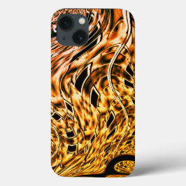 Funda Para iPhone 13 Con una sombra clara de coral a oro