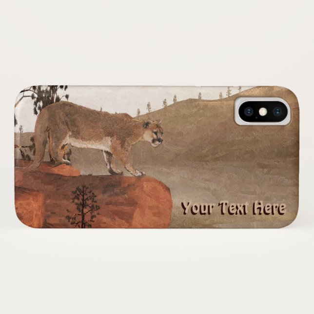 Funda De Case-Mate Para iPhone Concentración - Cougar (Reverso (horizontal))