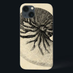 Funda Para iPhone 13 Concha blanca y negra vintada<br><div class="desc">Consiga esta imagen única de concha blanca y negra en su próximo producto. Este increíble fondo sepia con un Conch Blanco y Negro se verá genial en cualquier cosa. Llévate la playa a donde vayas.</div>
