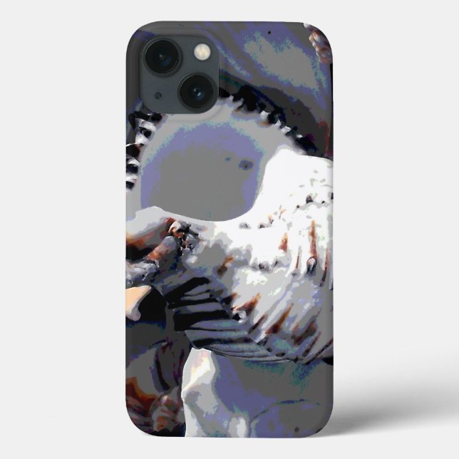 Funda De Case-Mate Para iPhone Concha de Mar Rayada (Reverso)