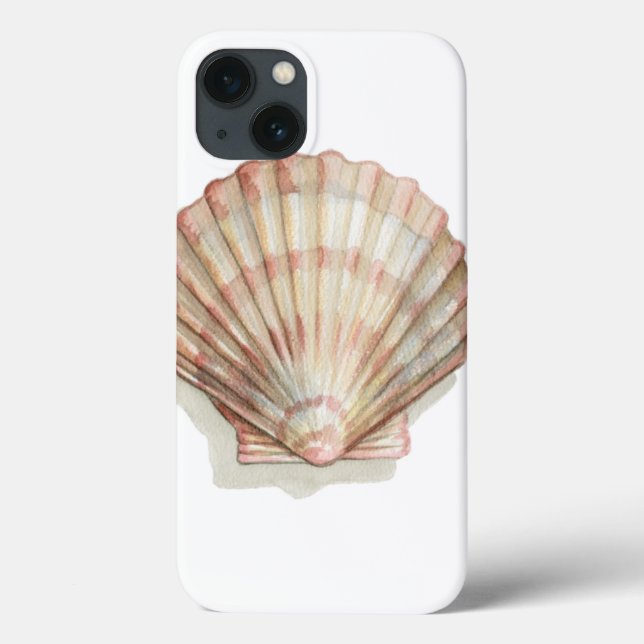 Funda De Case-Mate Para iPhone Concha de mar rosa y crema (Reverso)