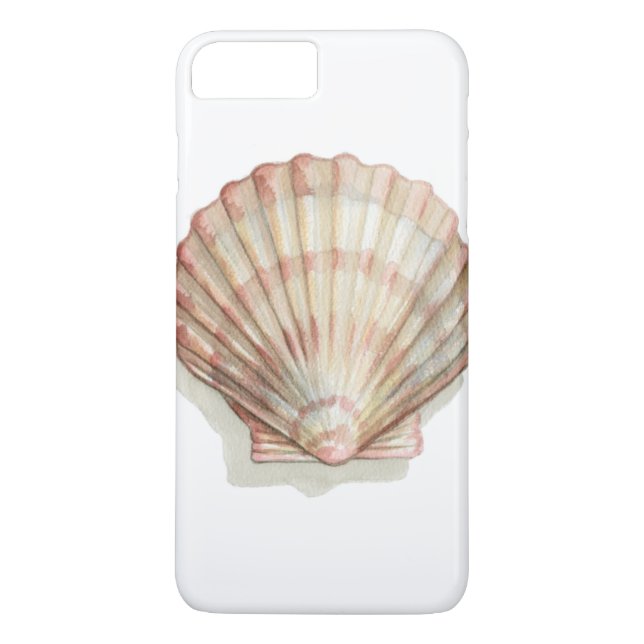 Funda De Case-Mate Para iPhone Concha de mar rosa y crema (Reverso)