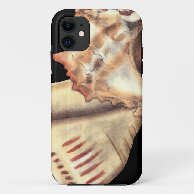 Funda De Case-Mate Para iPhone Conchas artísticas (Reverso)