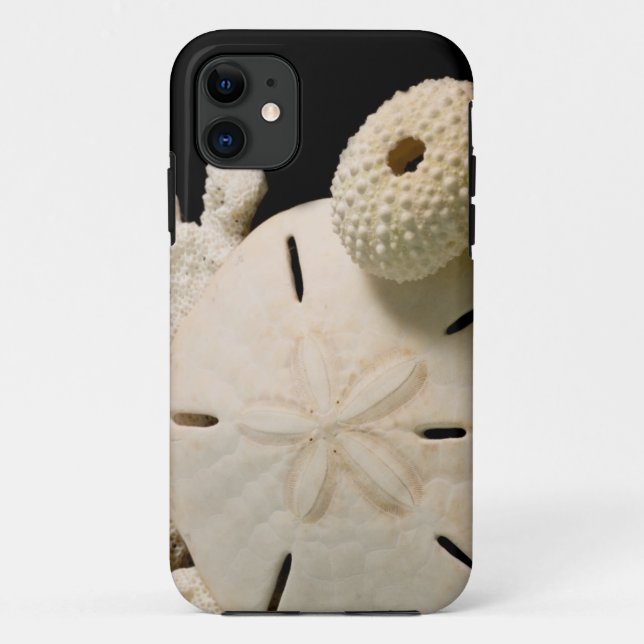 Funda De Case-Mate Para iPhone Conchas Blancas y Dólar de Arena (Reverso)