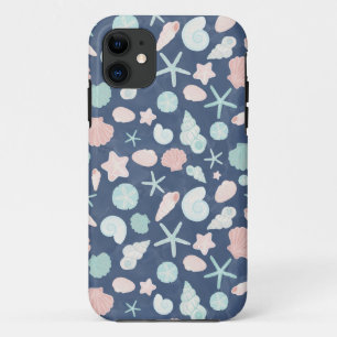 Funda Para iPhone 11 Conchas Costeras Playa y Diseño Oceánico