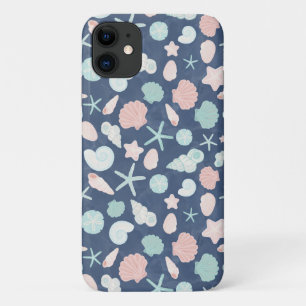 Funda Para iPhone 11 Conchas Costeras Playa y Diseño Oceánico