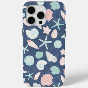 Funda Para iPhone 15 Pro Max Conchas Costeras Playa y Diseño Oceánico