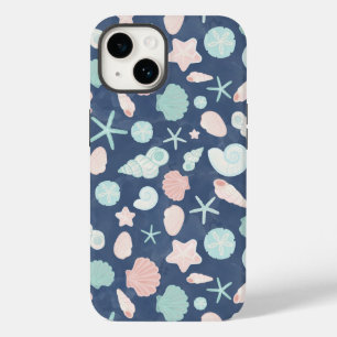 Funda Para iPhone 14 De Case-Mate Conchas Costeras Playa y Diseño Oceánico