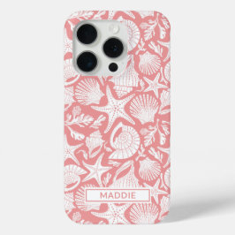 Funda Para iPhone 15 Pro Conchas de Coral Personalizadas
