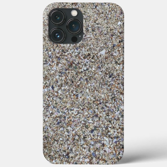 Funda De Case-Mate Para iPhone Conchas de fondo en la playa del océano (Reverso )