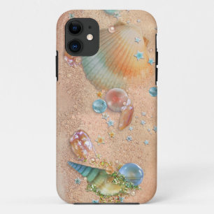 Funda Para iPhone 11 conchas de playa en joyas