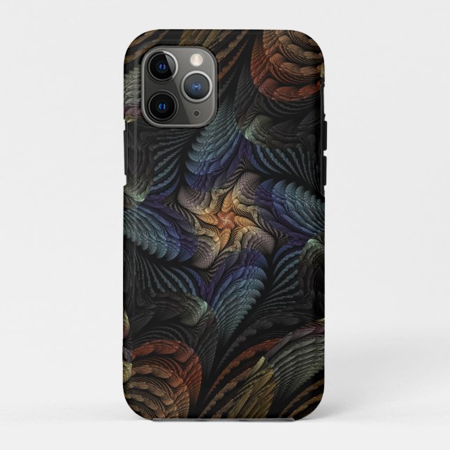 Funda De Case-Mate Para iPhone Conchas Marinas Abstractas (Reverso)