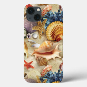 Funda Para iPhone 13 conchas marinas en la playa