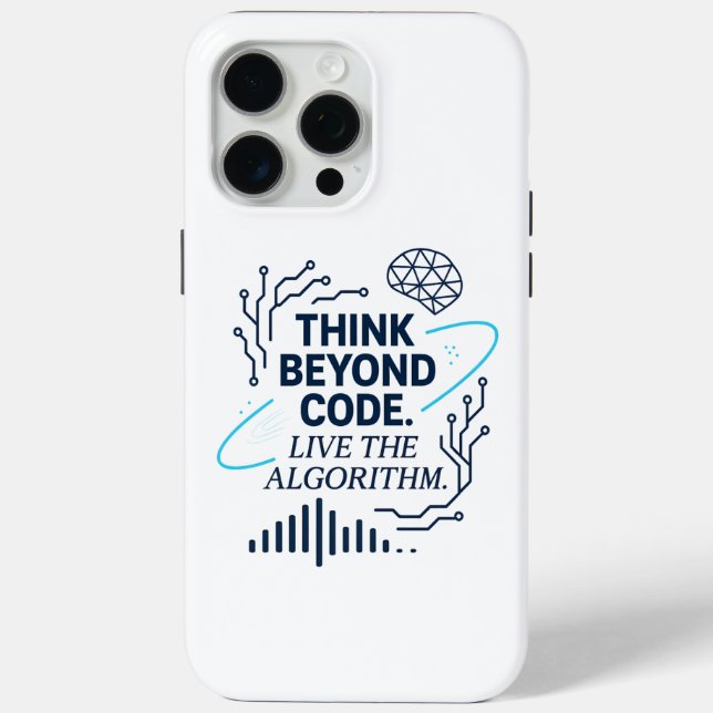 Funda De Case-Mate Para iPhone Conciencia algorítmica: código abstracto (Reverso )