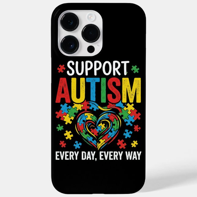 Funda De Case-Mate Para iPhone Conciencia del autismo (Reverso)