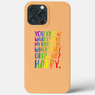 Funda Para iPhone 13 Pro Max Conciencia LGBT de padres Restro Mamá Papá Orgullo