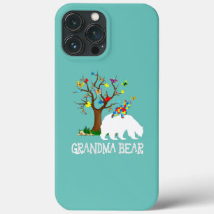 Funda Para iPhone 13 Pro Max Conciencia sobre el autismo Abuela con soporte aut