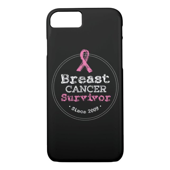 Funda De Case-Mate Para iPhone Concienciación sobre la supervivencia del cáncer d (Reverso)