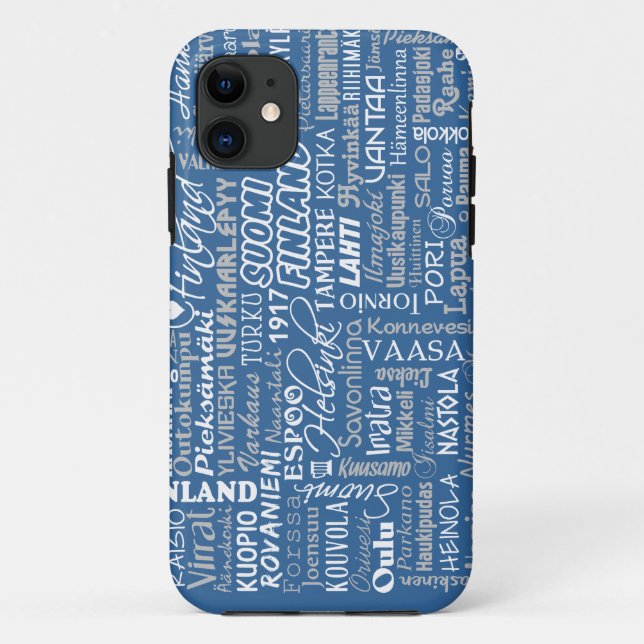 Funda De Case-Mate Para iPhone Concurso para iPhone en las ciudades de Finlandia (Reverso)
