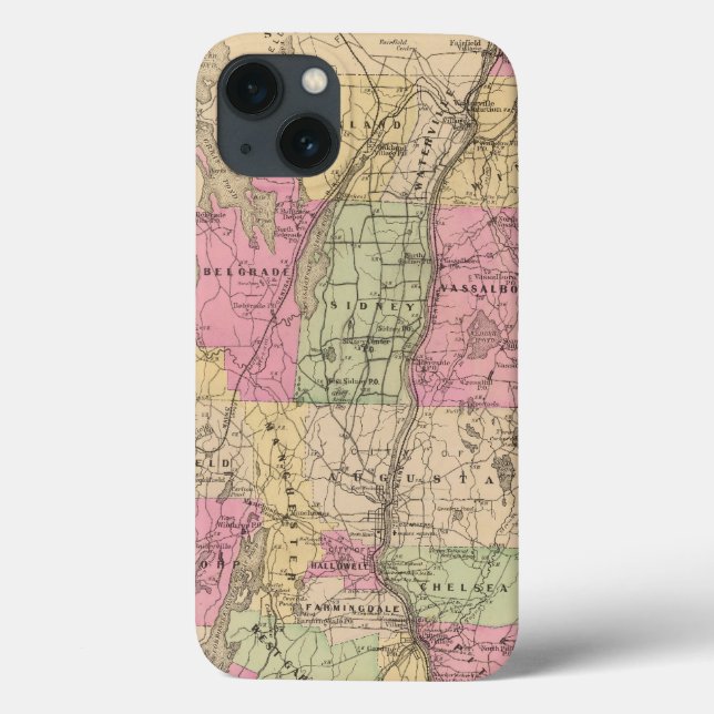 Funda De Case-Mate Para iPhone Condado de Kennebec, Maine (Reverso)