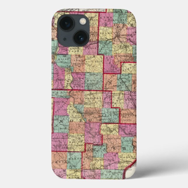 Funda De Case-Mate Para iPhone Condados de Ohio (Reverso)