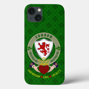 Funda Para iPhone 13 Condon Irish Shield y Claddagh Personalizado