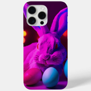 Funda Para iPhone 15 Pro Max conejito con huevos de Pascua