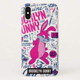 Funda Para iPhone X Conejito de Mugsy por el conejito de Brooklyn