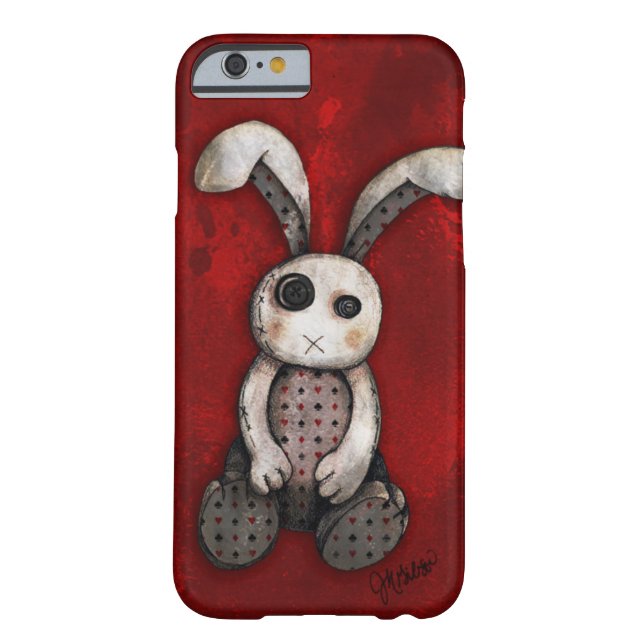 Funda De Case-Mate Para iPhone Conejito del botón (Reverso)