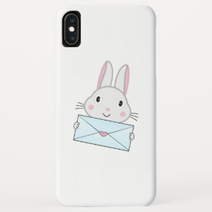 Funda Para iPhone XS Max Conejito lindo y adorable conejo de la carta de am