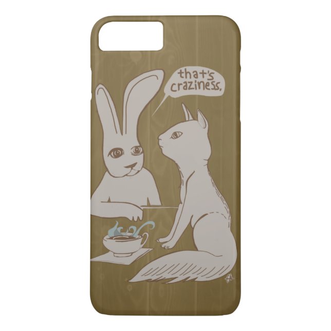 Funda De Case-Mate Para iPhone Conejito/locura del chisme (Reverso)