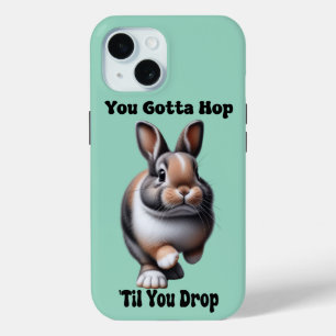 Funda Para iPhone 15 Conejito Saltarín Adorable