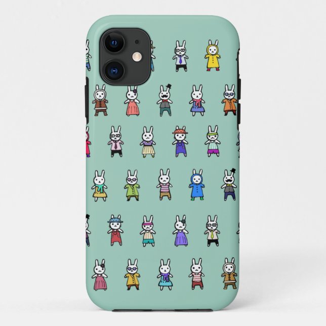 Funda De Case-Mate Para iPhone ¡Conejitos! (Reverso)