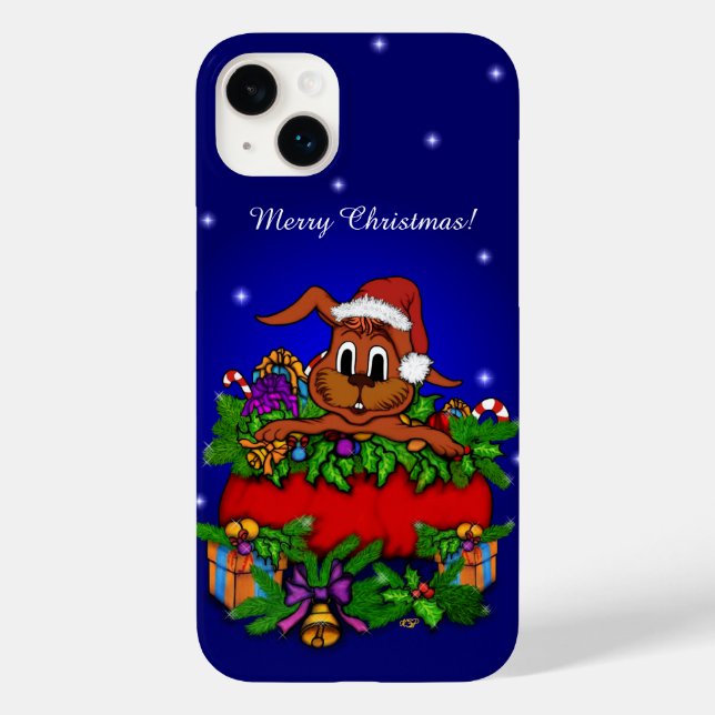Funda De Case-Mate Para iPhone Conejo de navidades (Reverso )