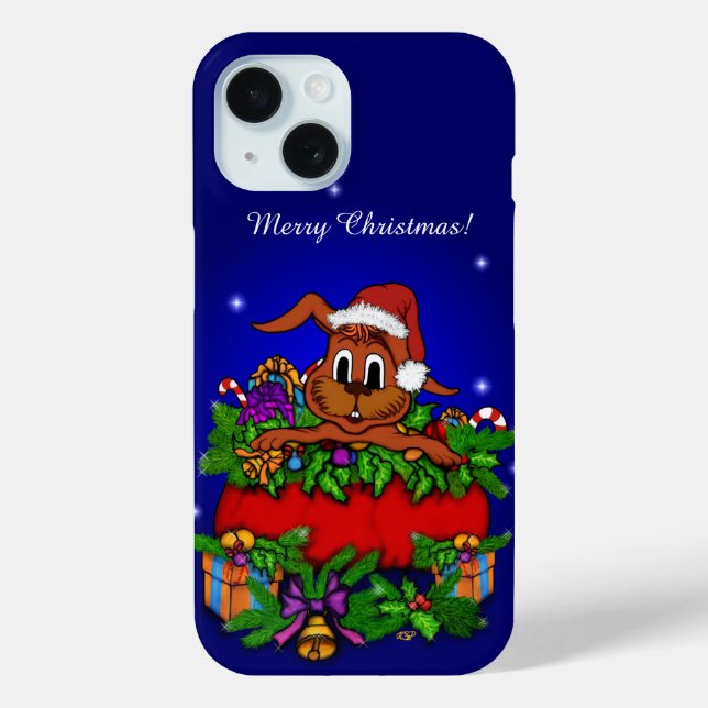 Funda De Case-Mate Para iPhone Conejo de navidades (Reverso )