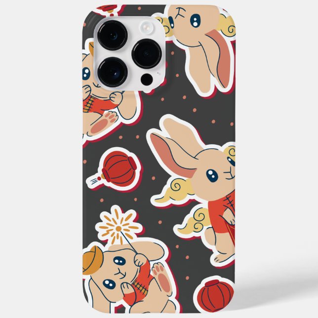 Funda De Case-Mate Para iPhone Conejo del Zodiaco Chino (Reverso)