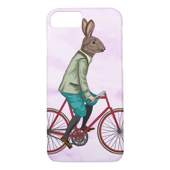Funda De Case-Mate Para iPhone Conejo En Bicicleta 3 (Reverso)