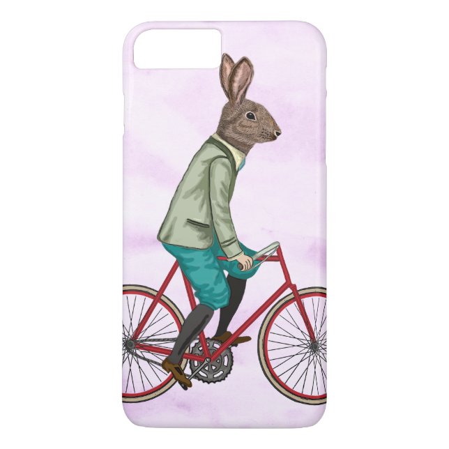 Funda De Case-Mate Para iPhone Conejo En Bicicleta 3 (Reverso)