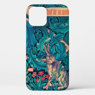 Funda Para iPhone 12 Conejo en el bosque, William Morris
