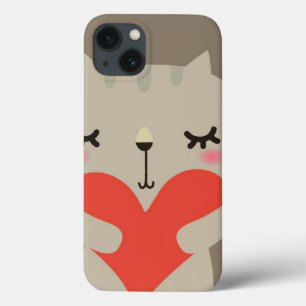 Funda Para iPhone 13 Conejo lindo con amor