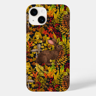 Funda Para iPhone 14 De Case-Mate Conejo otoñal sobre negro
