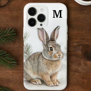 Funda Para iPhone 14 Pro Max De Case-Mate Conejo y pino con monograma 