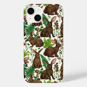 Funda Para iPhone 14 De Case-Mate Conejos y flora de los bosques 4