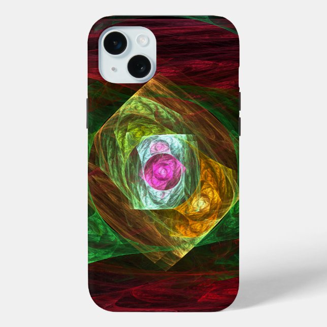 Funda De Case-Mate Para iPhone Conexiones dinámicas Resumen de arte (Reverso )