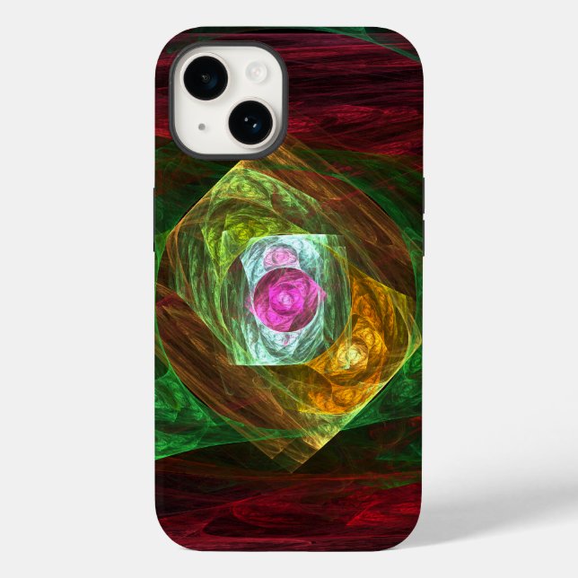 Funda De Case-Mate Para iPhone Conexiones dinámicas Resumen de arte (Reverso )